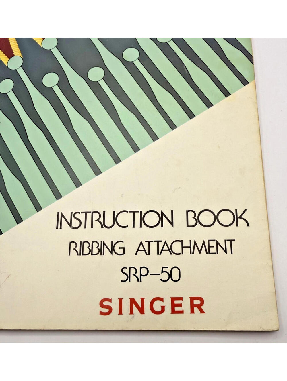 Singer Knitting Machine Ribber SRP-50 Instruction Manual + Part 2 Pattern Book - Picture 2 of 7